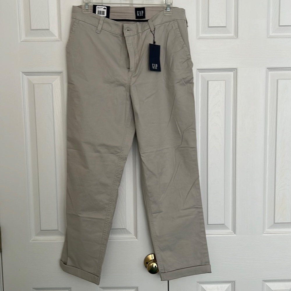 GAP relaxed girlfriend khakis